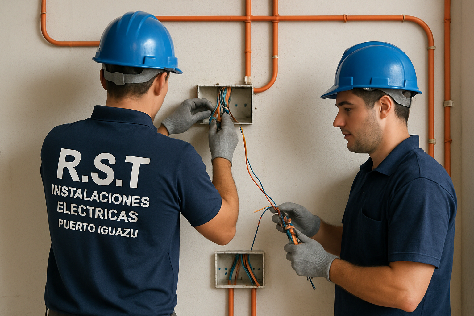 Instalación eléctrica domiciliaria realizada por técnicos de R.S.T. Instalaciones Eléctricas en Puerto Iguazú