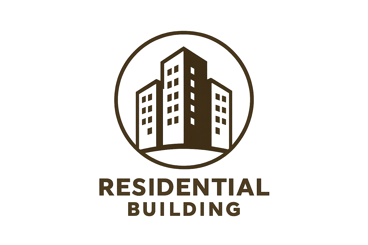 Logo de edificio residencial